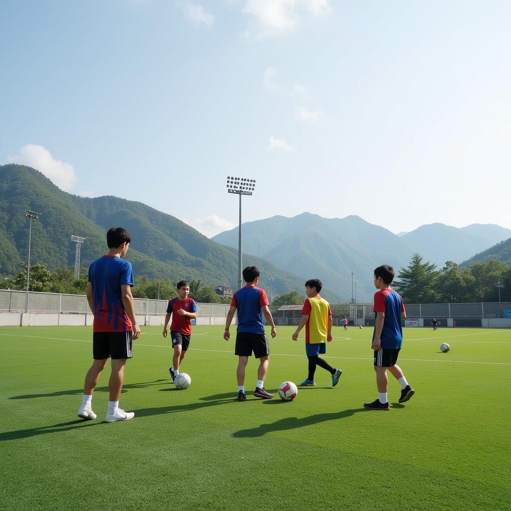 Vietnamese-Korean Youth Football Training