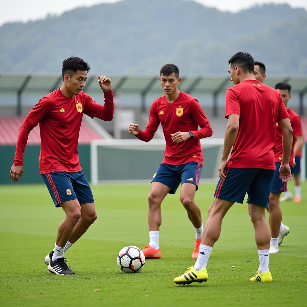 Vietnamese U23 Overseas Players Training