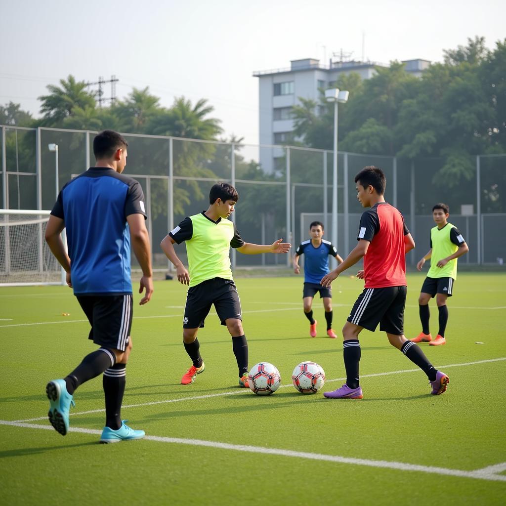 Vietnamese Youth Football Academy Training