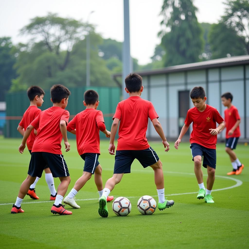 Vietnamese Youth Football Training