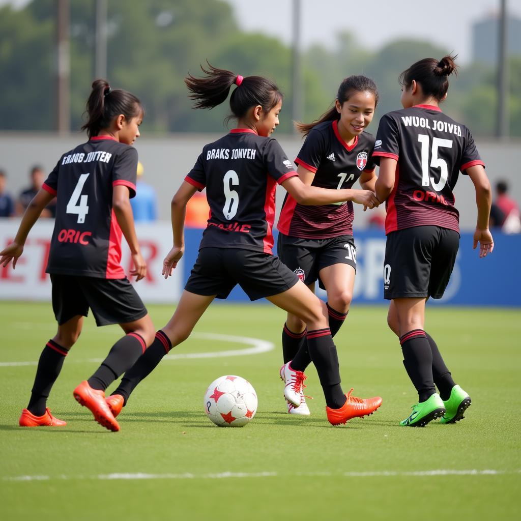 Viettel Youth Players in a Match