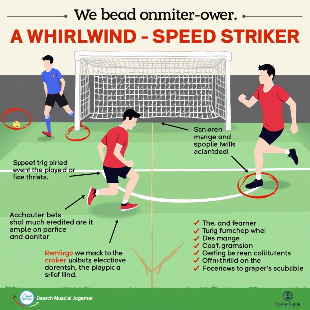 Striker honing skills through rigorous training drills