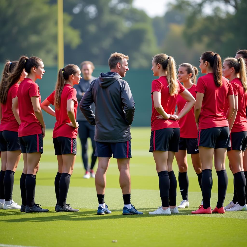 Women's Soccer Team Meeting