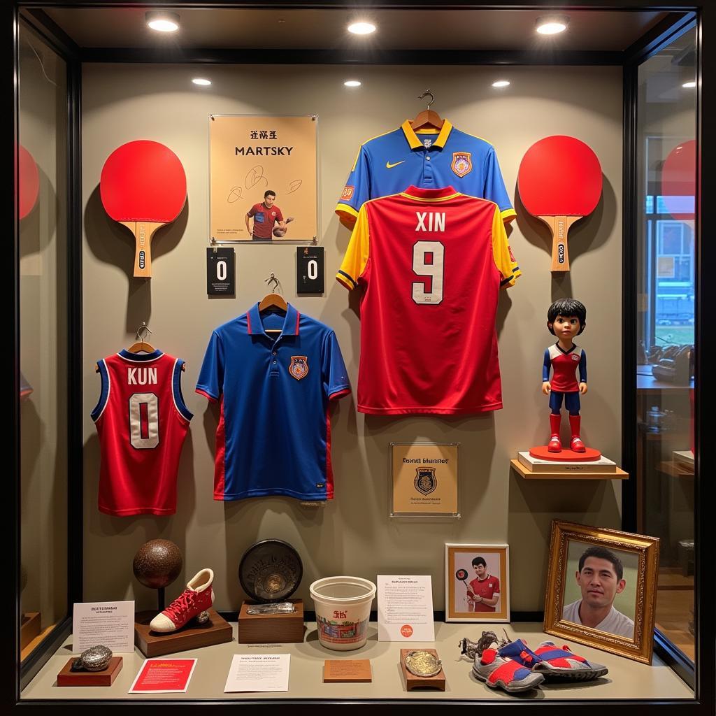 Xu Xin Memorabilia Collection Display