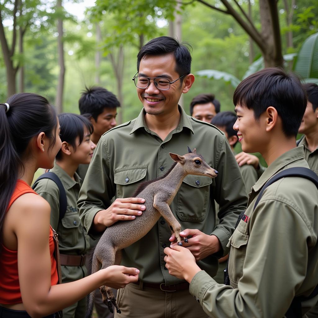 Yao Ming working on conservation efforts