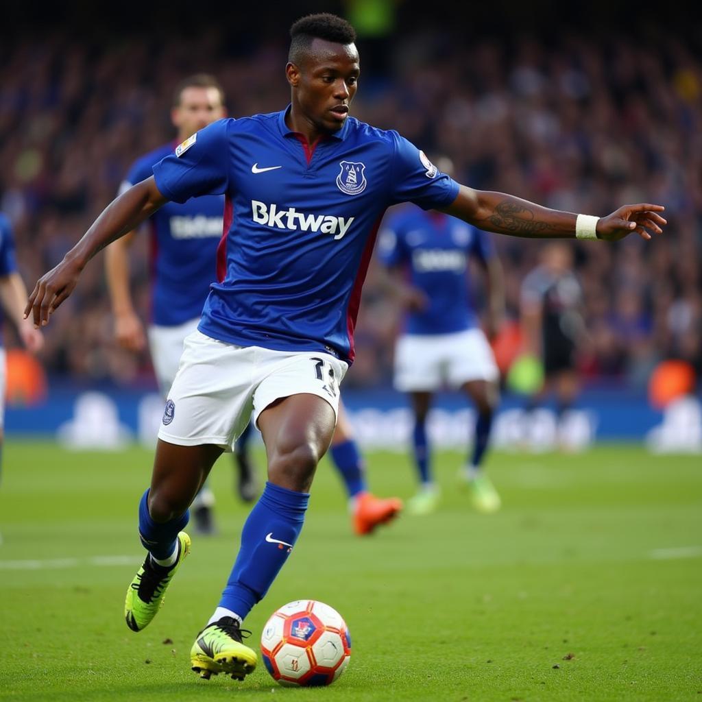 Yerry Mina Playing for Everton