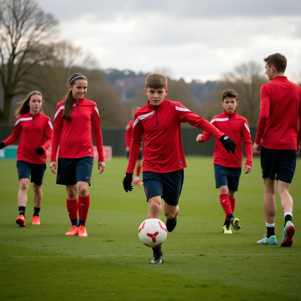 Young Welsh Football Talents Training