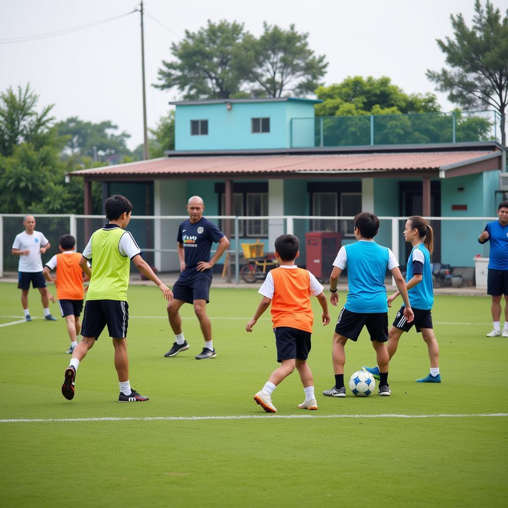 Youth Football Training in Thanh Hoa Province