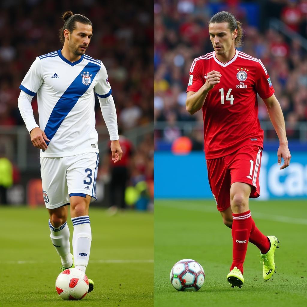 Comparing Zlatan and Haaland's height and playing styles