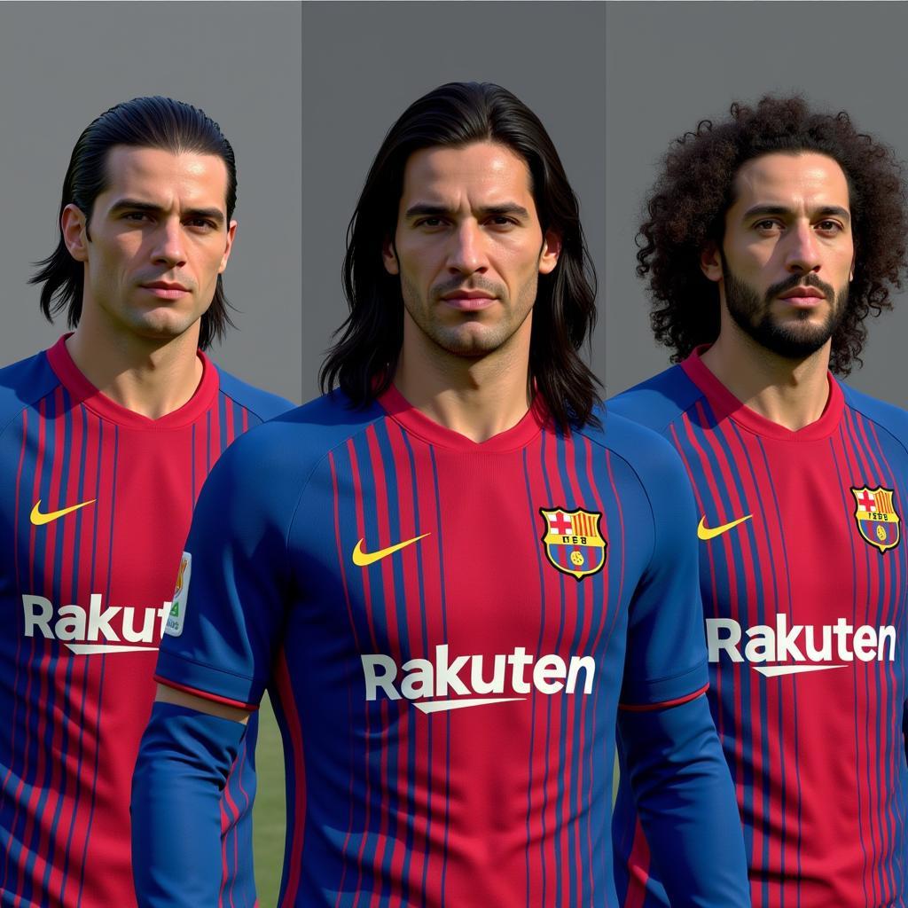 Top long-haired players in FIFA Online 4: Zlatan Ibrahimović, Edinson Cavani, and Marouane Fellaini.