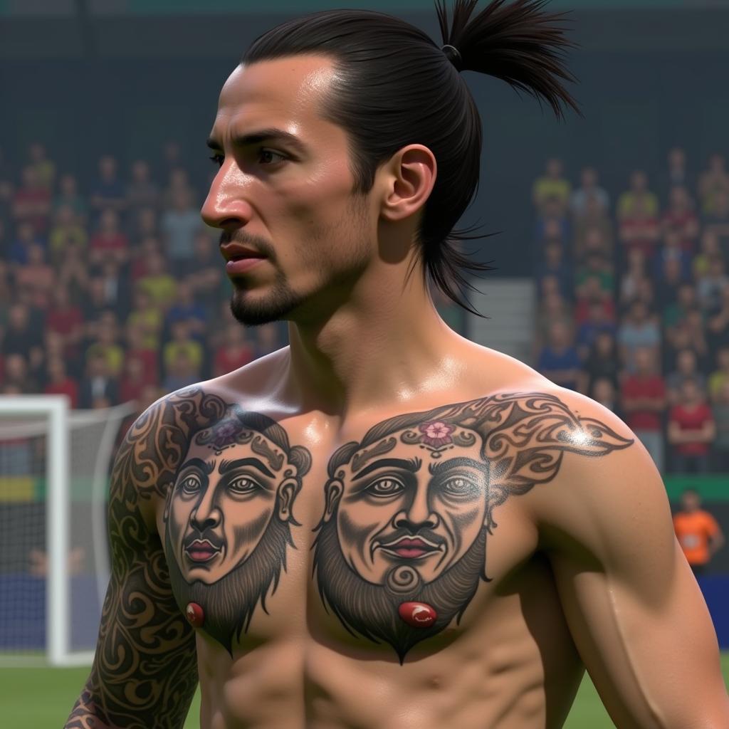 Zlatan Ibrahimovic's Iconic Tattoos in FIFA Online 3