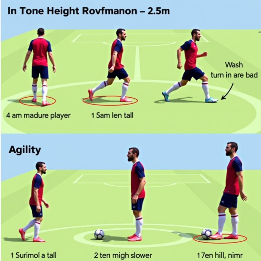 Agility Limitations of a 2.55m Tall Footballer