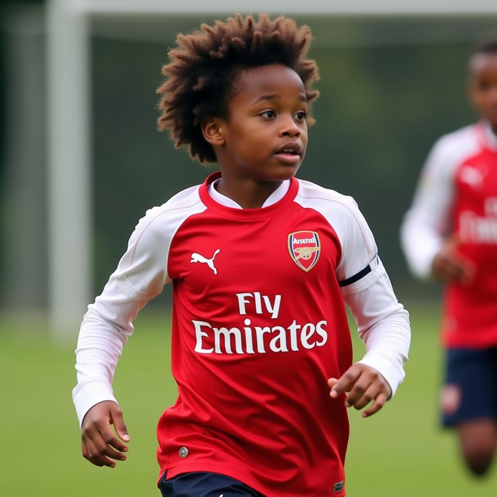 Alex Iwobi during his early years at Arsenal