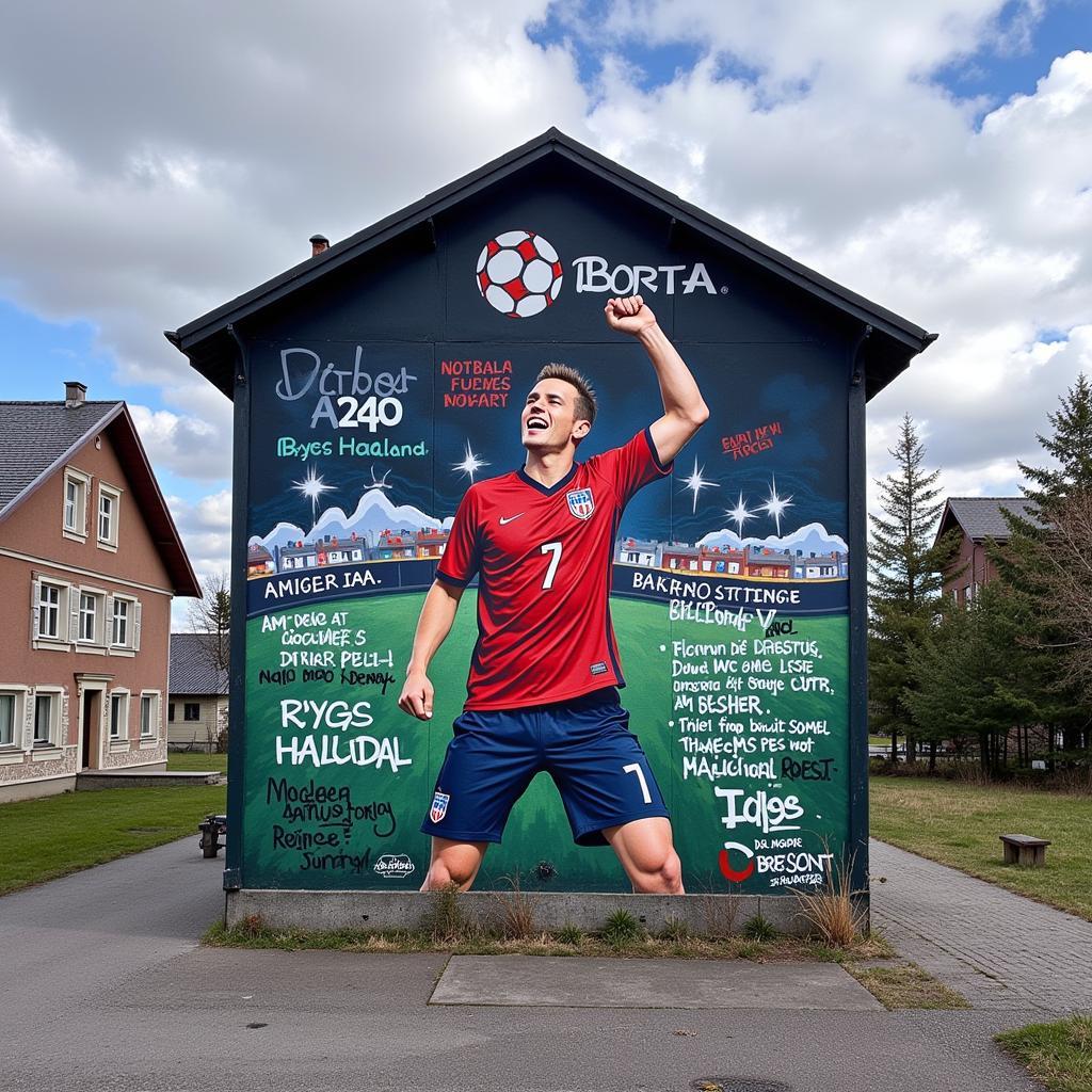 Alf Inge Haaland Graffiti in Norway - A Tribute to a National Hero