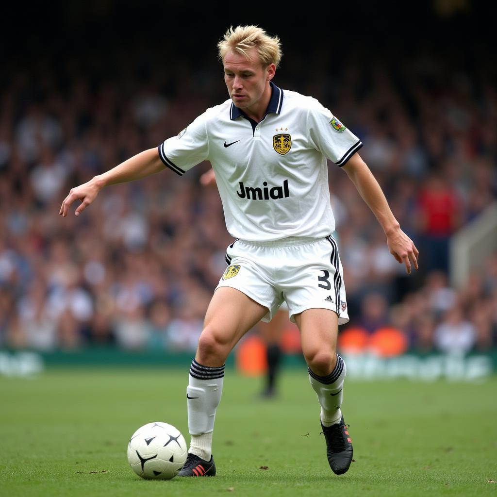 Alf-Inge Haaland in action during his playing career