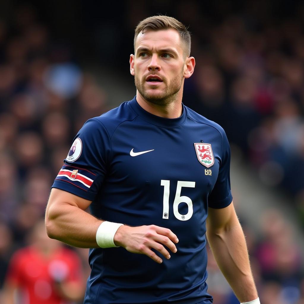 Andrew Robertson captaining the Scotland national team