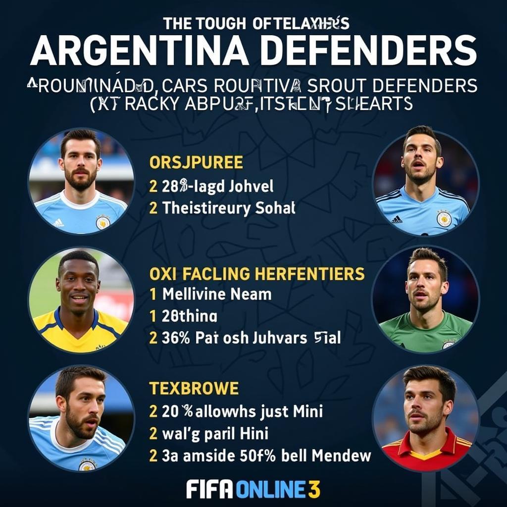 Argentine defenders: The steel wall in FIFA Online 3