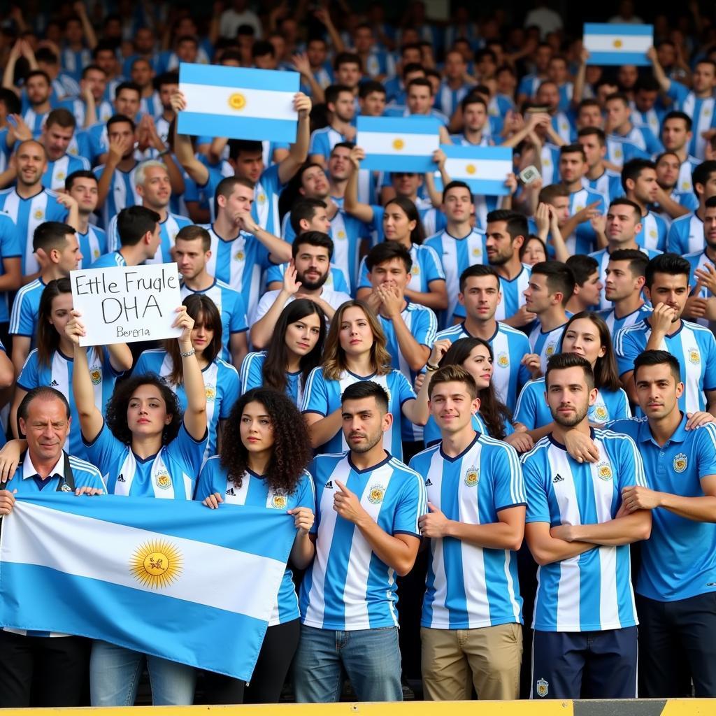 Argentine football fans mourning a player's death