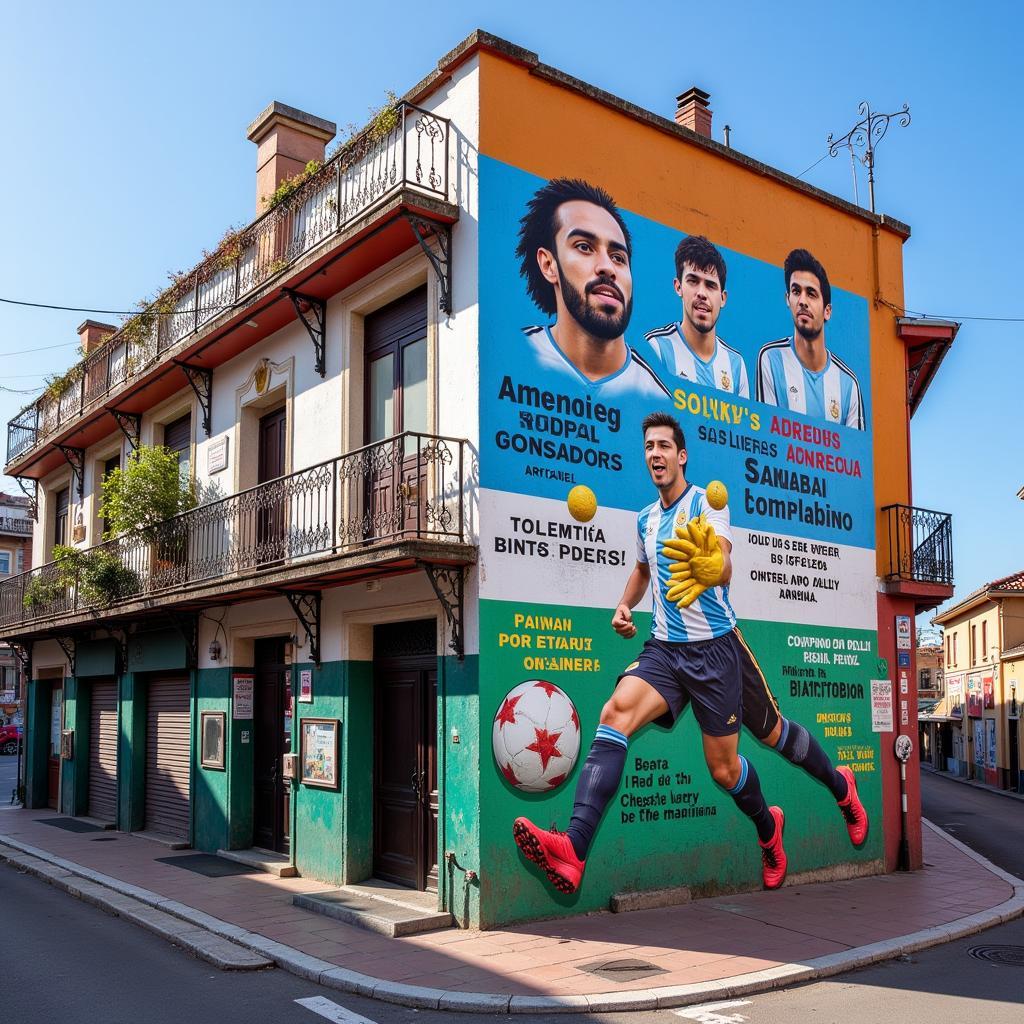 Celebrating the life of an Argentine football player