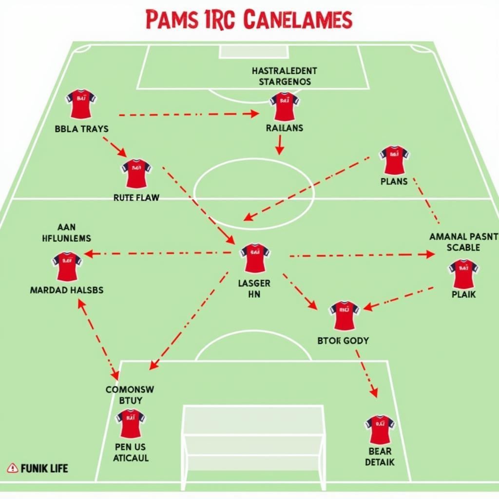 Tactical analysis of Arsenal's formation and player positioning