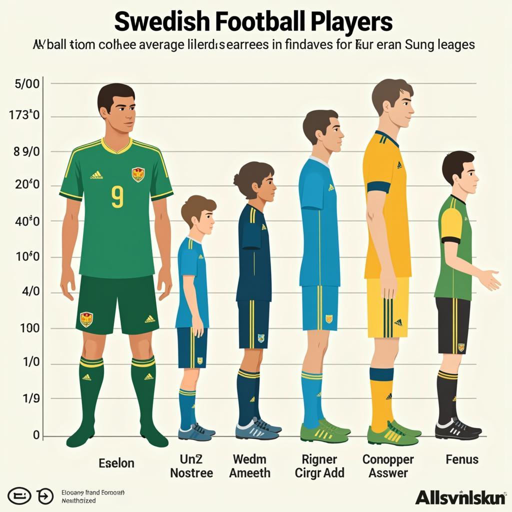 Average Height of Swedish Football Players in the Allsvenskan League