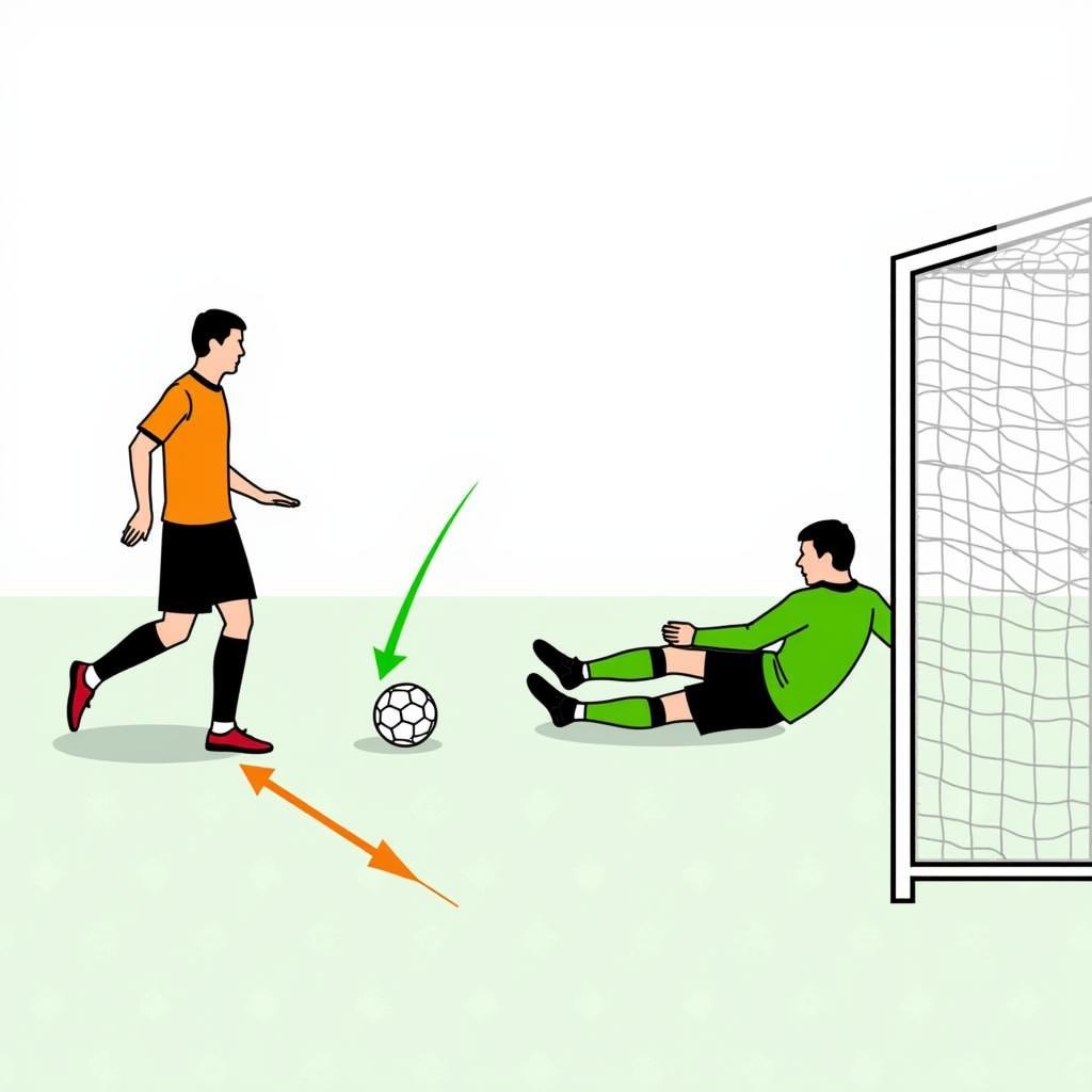 Backheel Penalty Technique Illustration