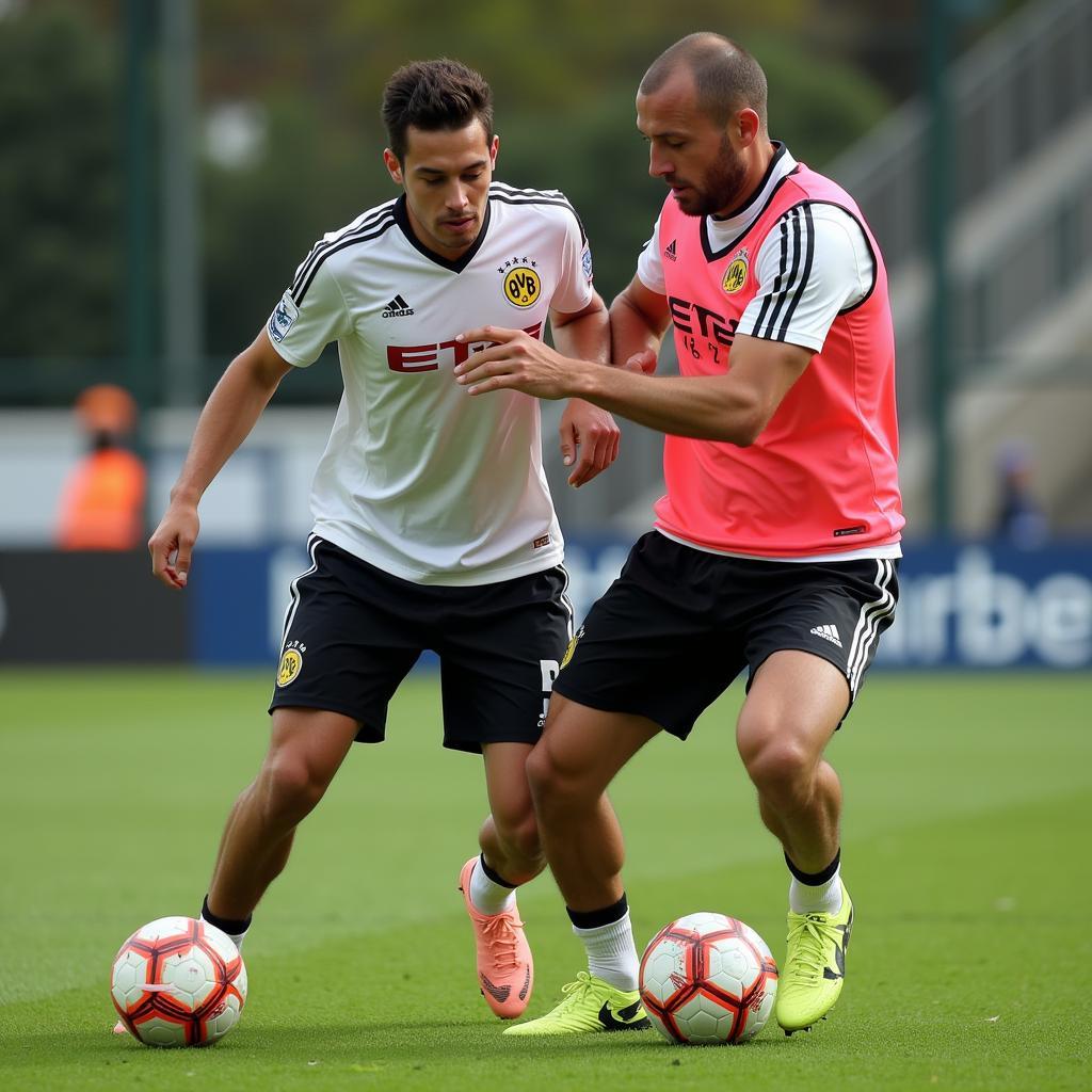 Balerdi and Haaland Training Together