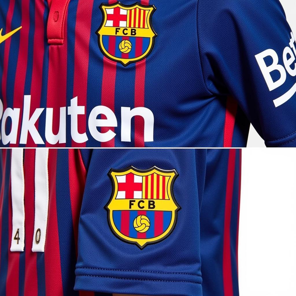 Close-up of FC Barcelona 2020 Jersey