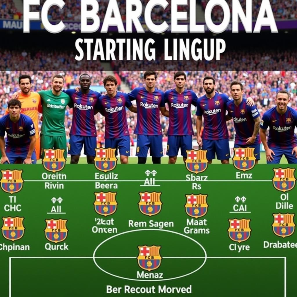 FC Barcelona Starting Lineup 2019