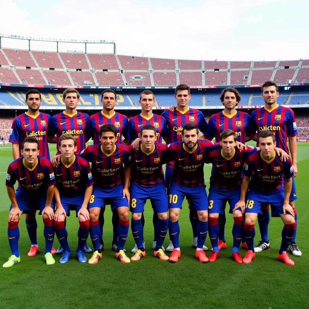 FC Barcelona Squad 2011 Photo