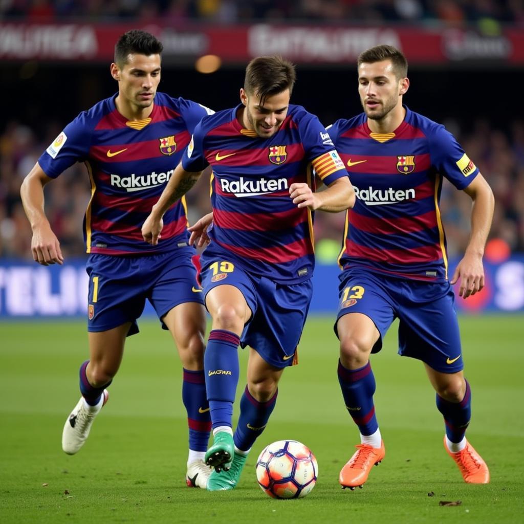 Barcelona Midfield Trio Dominating the Game