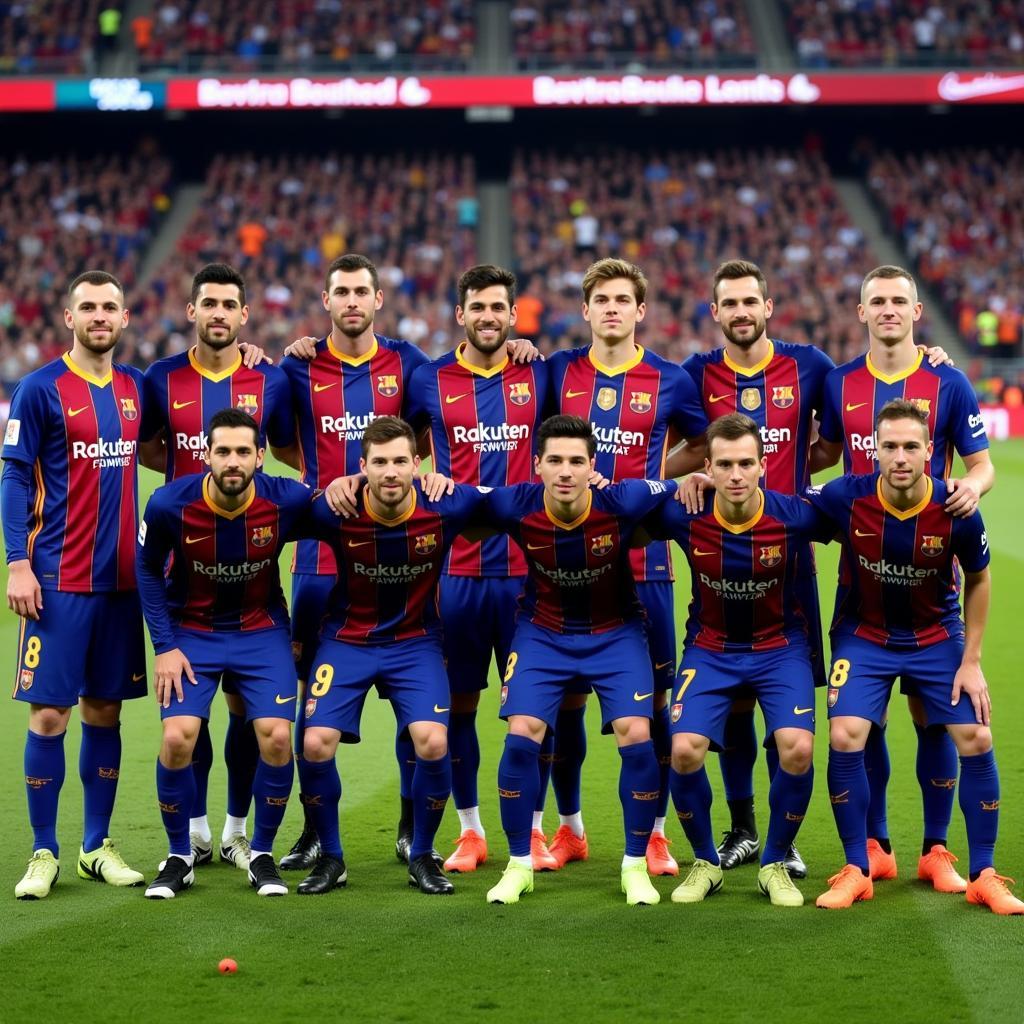 FC Barcelona Squad Lineup for the Current Season