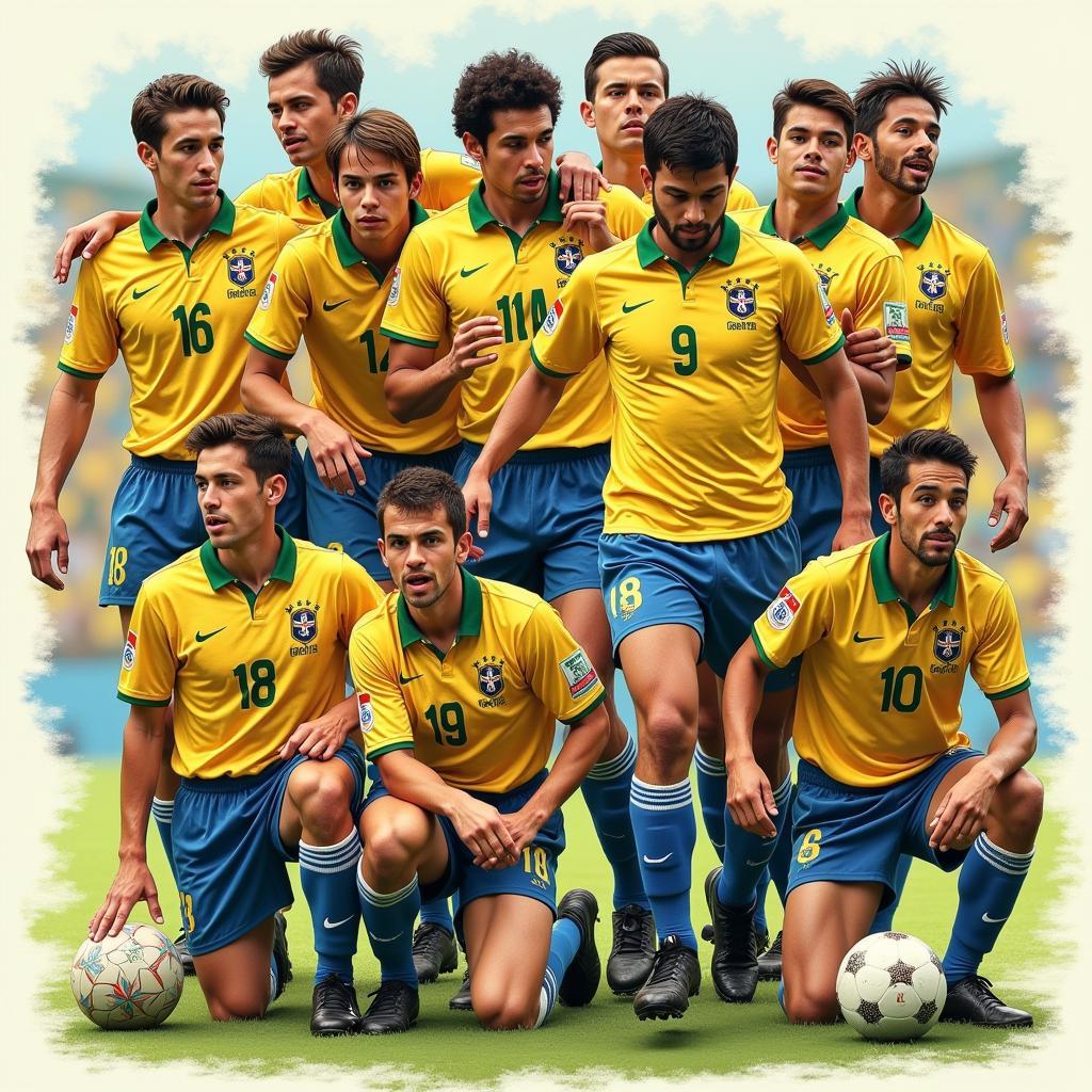 Brazilian Football evolution across different generations