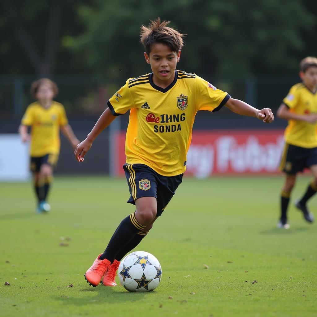 Breno Borges playing for his youth team