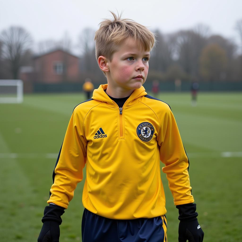 Haaland in Bryne FK Academy