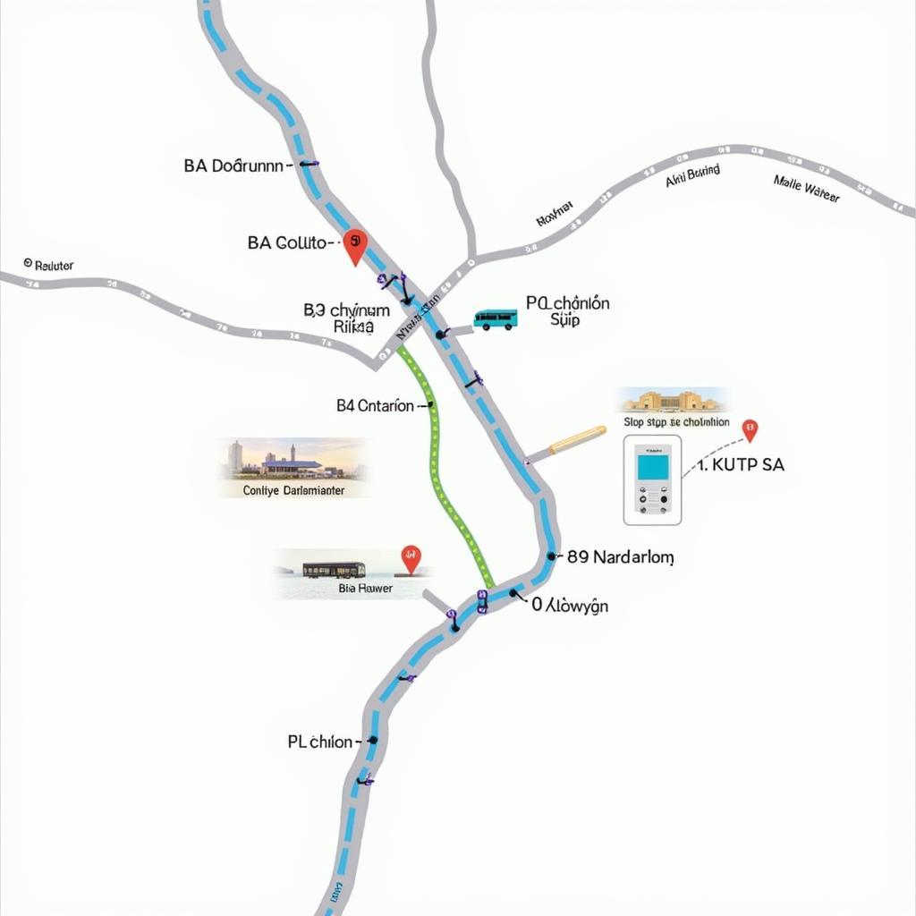 Bus Route Map to Thủ Đức Overpass