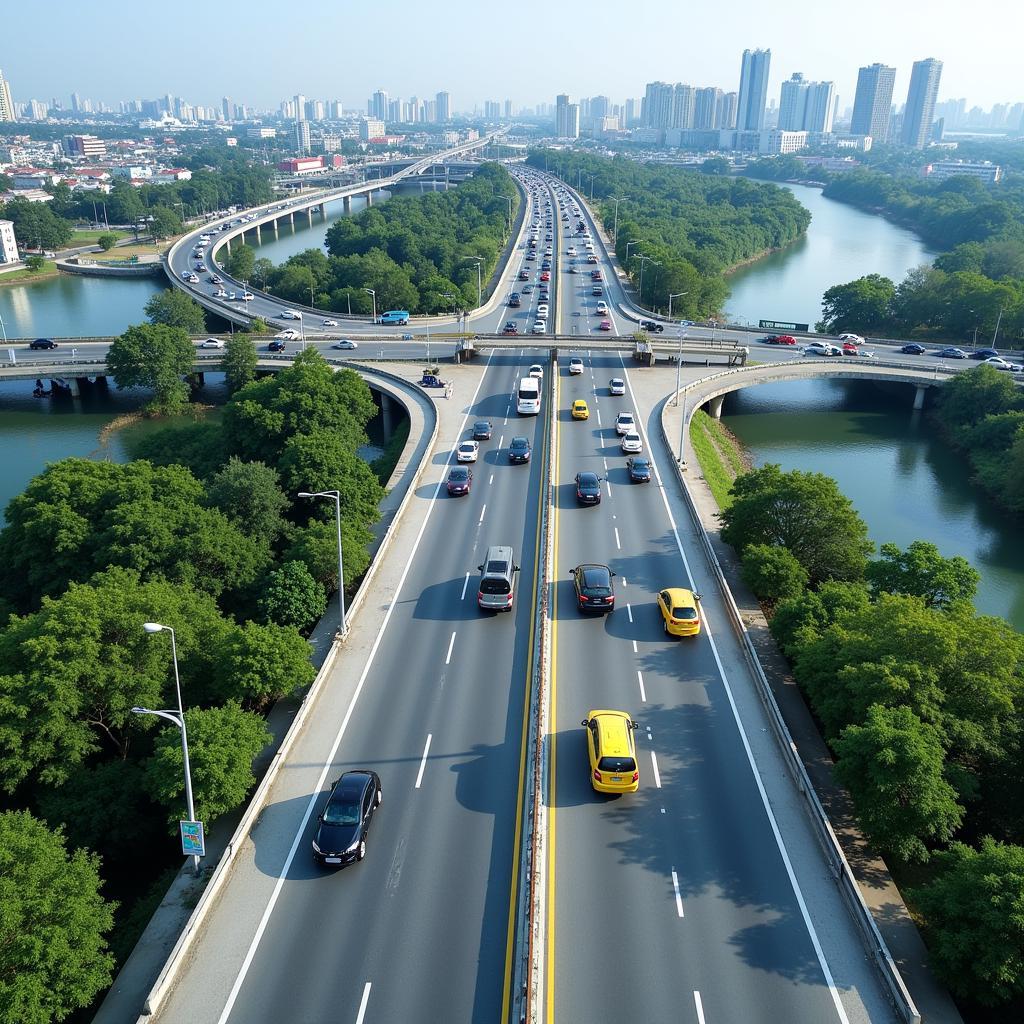 Cau Go Dua Bridge Traffic Flow