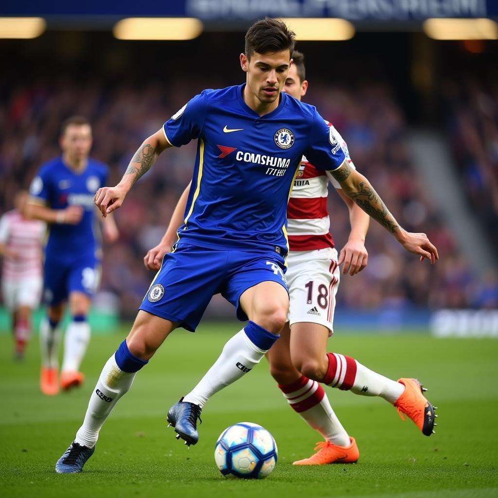 Christian Pulisic Playing for Chelsea