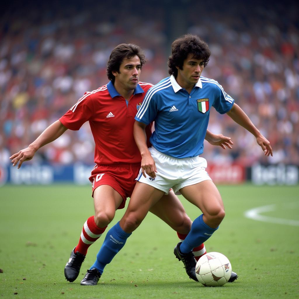 Claudio Gentile Man-Marking Diego Maradona in 1982 World Cup