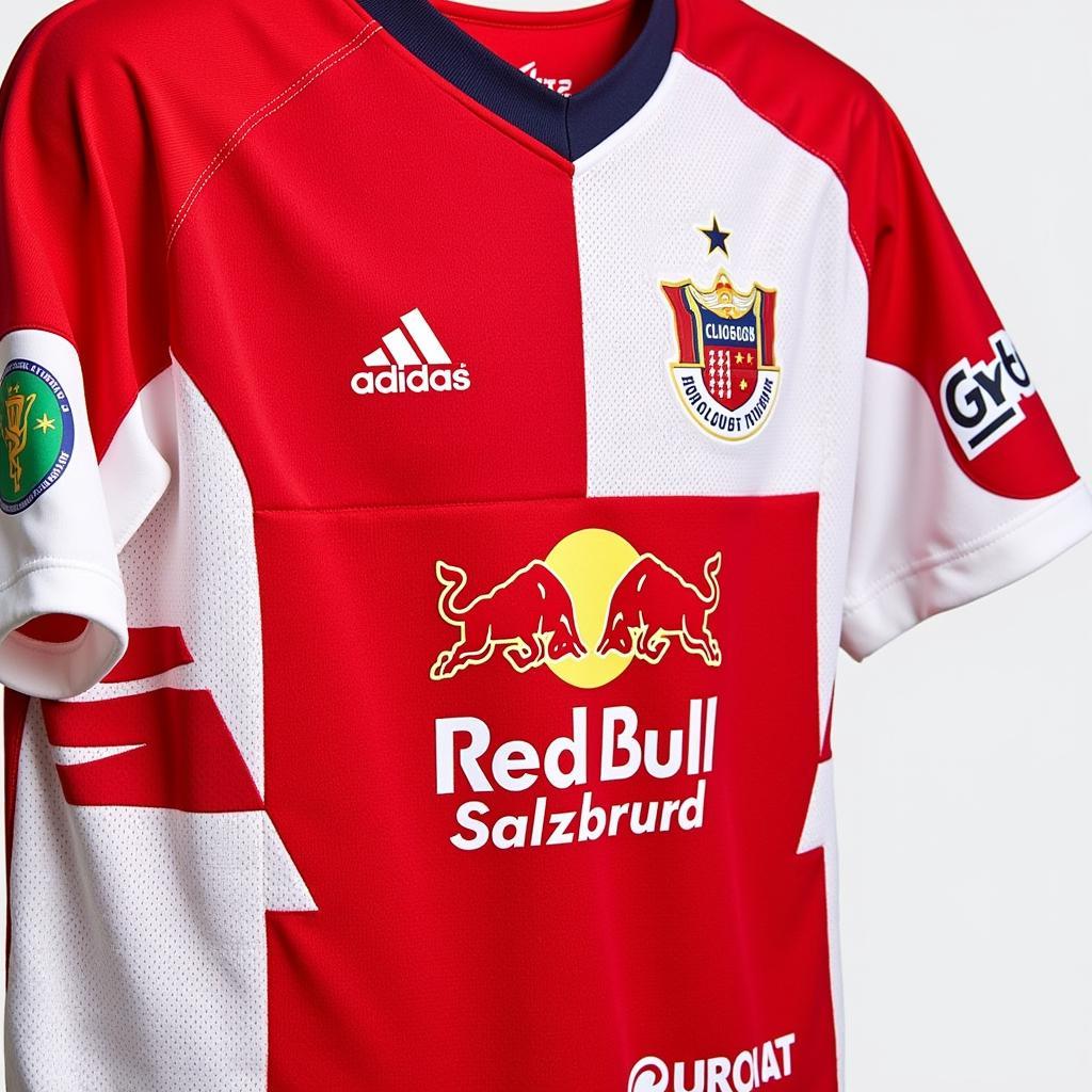 Close-Up of Haaland's Salzburg Jersey