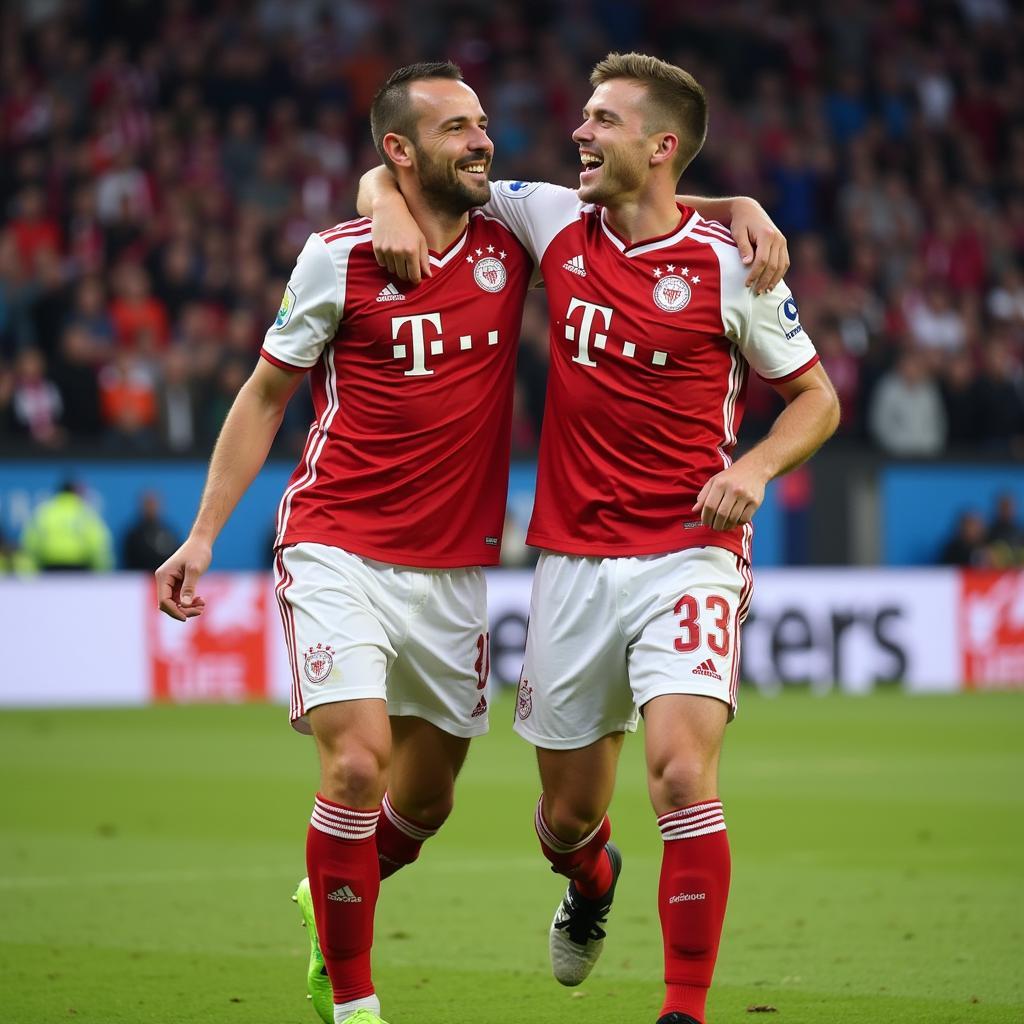 Cole Palmer and Erling Haaland celebrating a goal