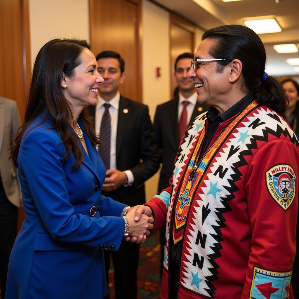 Deb Haaland meeting with Tribal Leaders