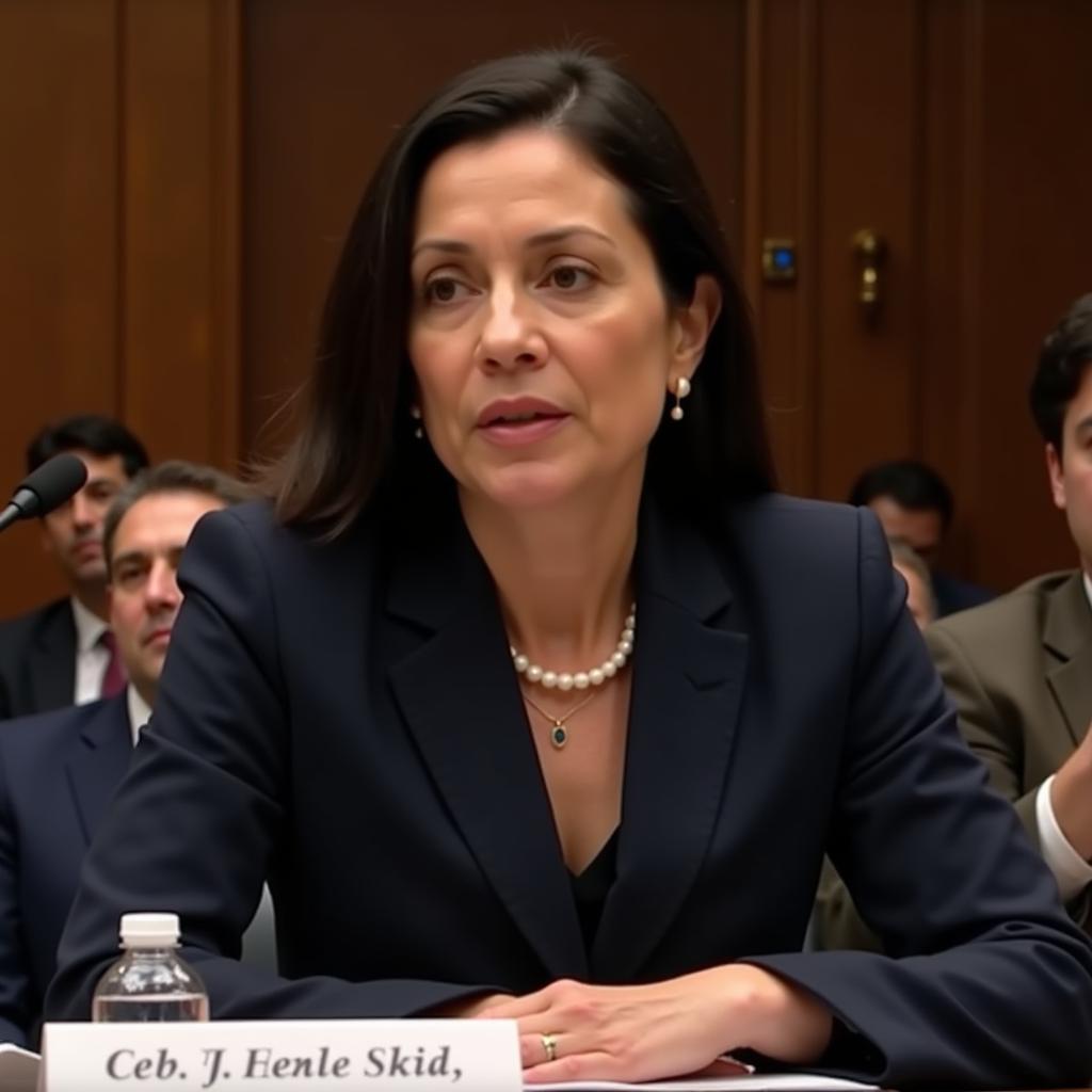 Deb Haaland at her Senate Confirmation Hearing