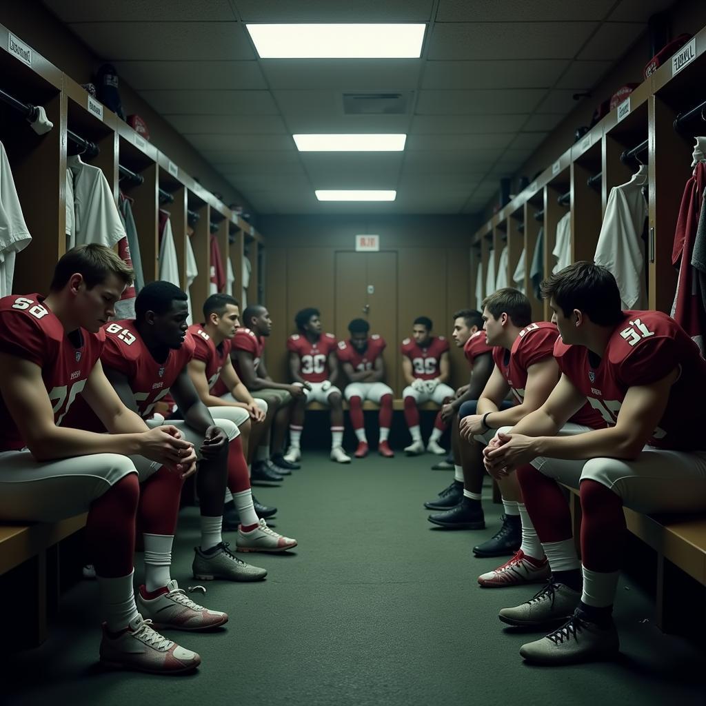 Divided Team in the Locker Room