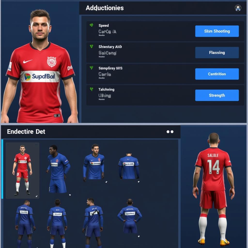 Dream League Soccer Player Creation Interface