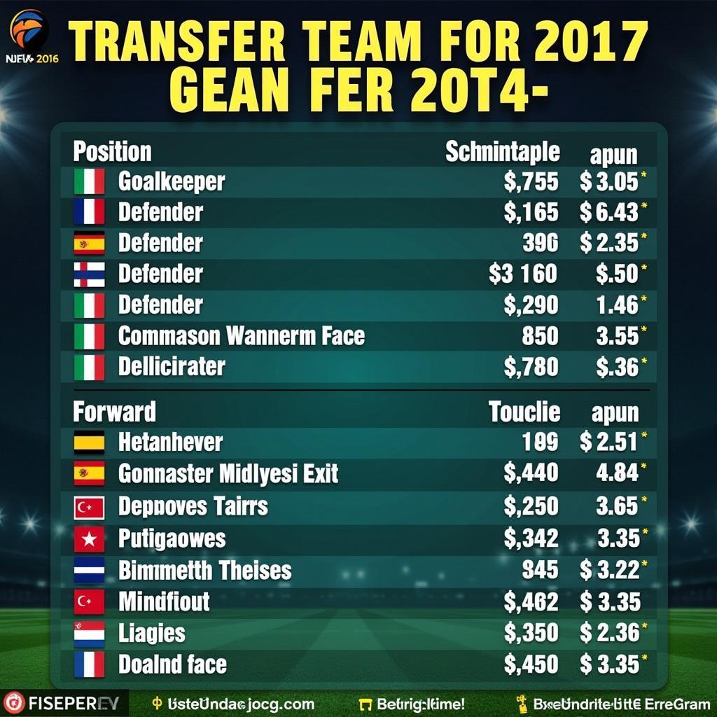 Dream Team Transfer Fees Breakdown: Hypothetical Costs for Each Player