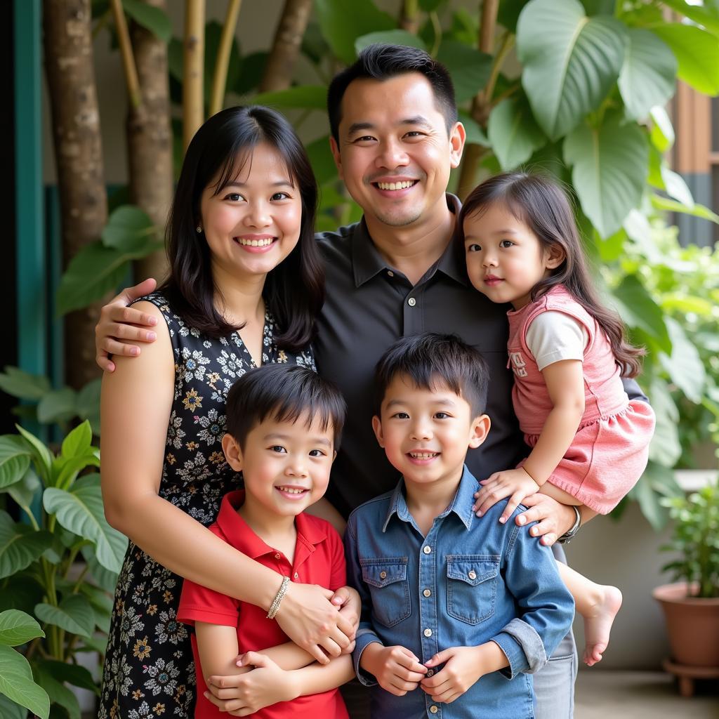 Duy Manh and His Family