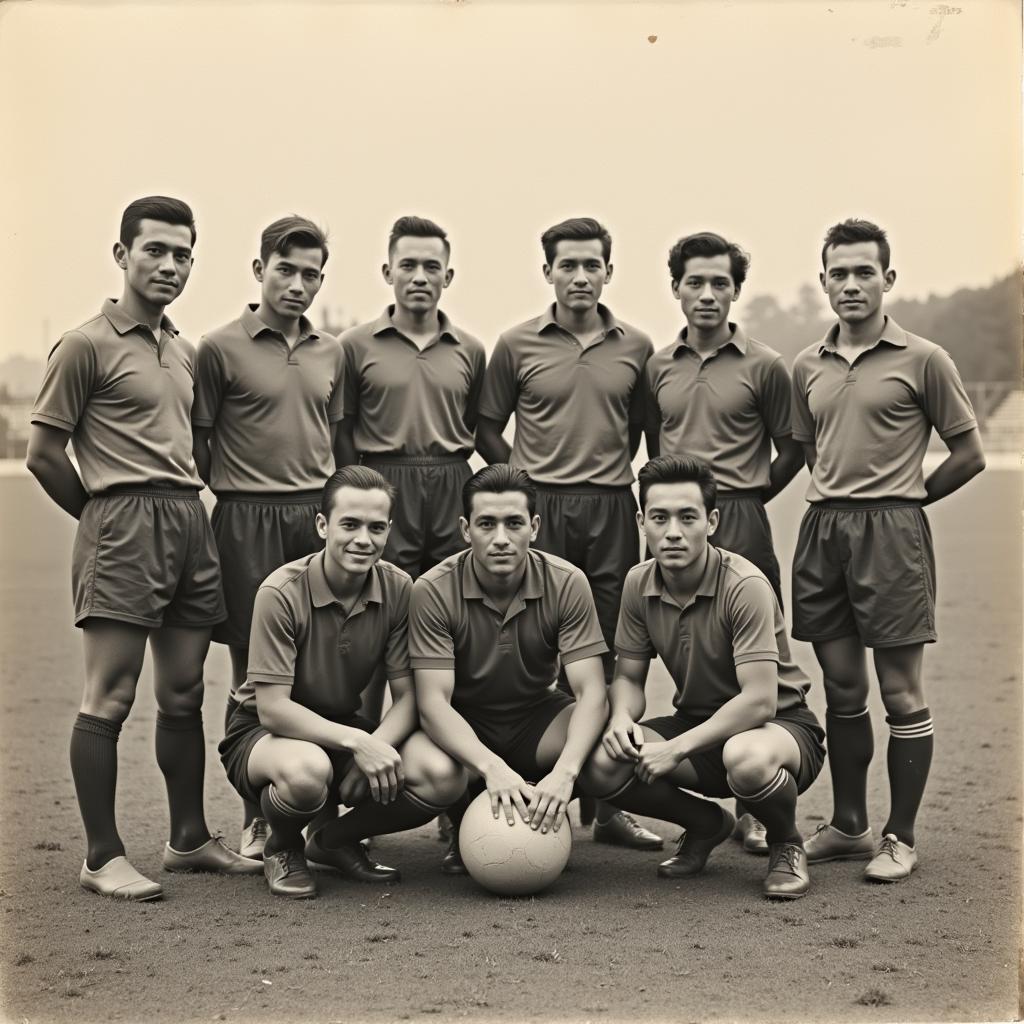 E Di Son Tung Da with his Saigon football team