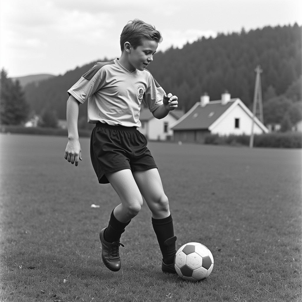 Erling Haaland's childhood in Bryne, Norway