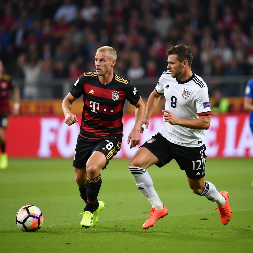 Erling Haaland assisting a teammate in the Bundesliga